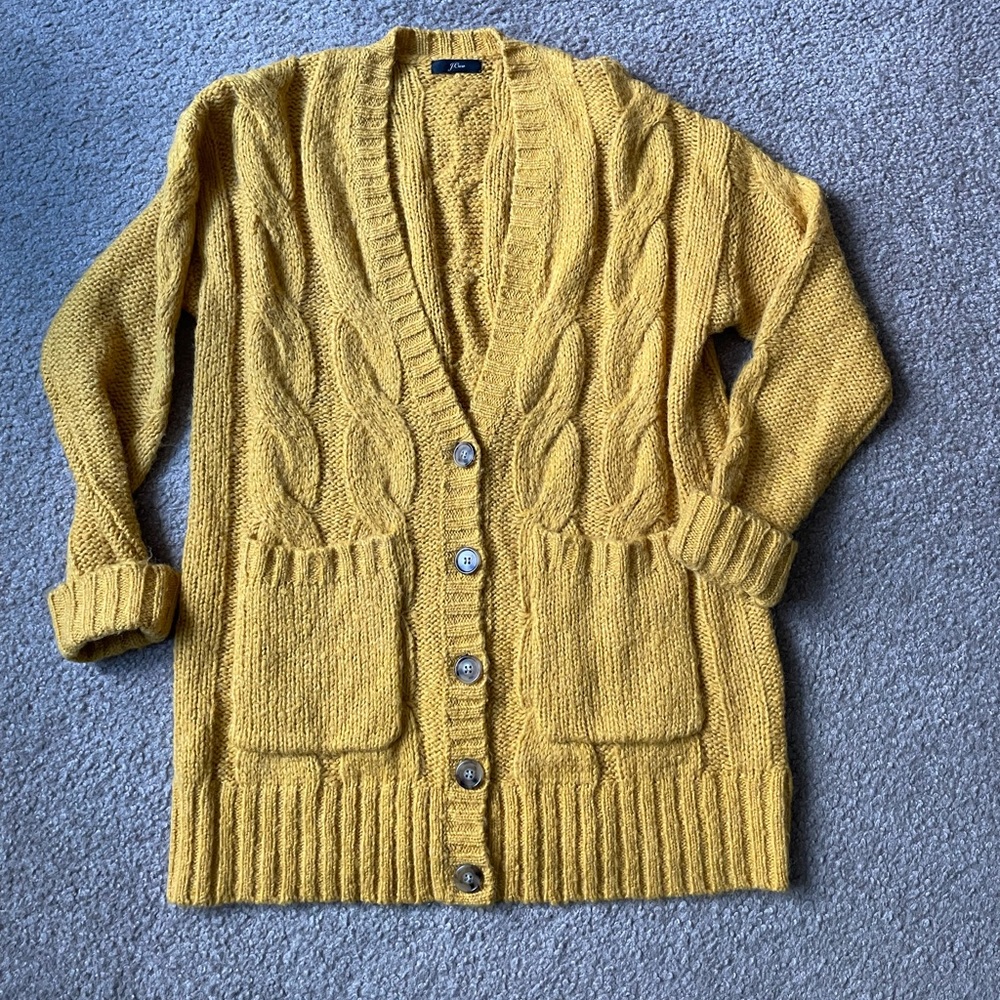 JCREW cable cardigan